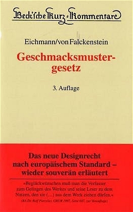 Geschmacksmustergesetz - Helmut Eichmann, Roland Vogel von Falckenstein