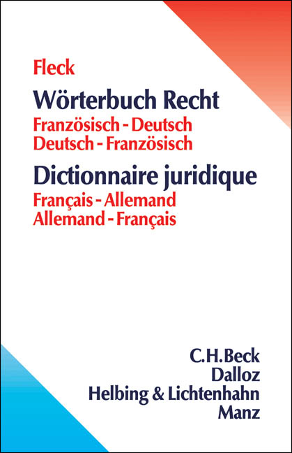 Wörterbuch Recht - Klaus E. W. Fleck