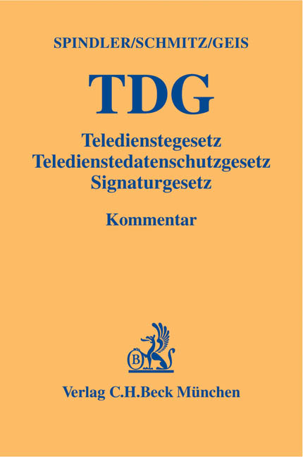 TDG - Gerald Spindler, Peter Schmitz, Ivo Geis