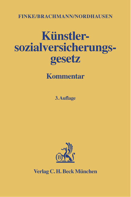 Künstlersozialversicherungsgesetz - Hugo Finke, Wolfgang Brachmann, Willy Nordhausen