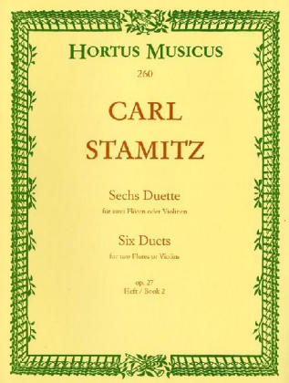 Sechs Duette op. 27, 2 Flöten oder Violinen. Heft.2 - Carl Stamitz