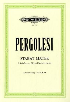 Stabat mater, Klavierauszug - Giovanni Battista Pergolesi