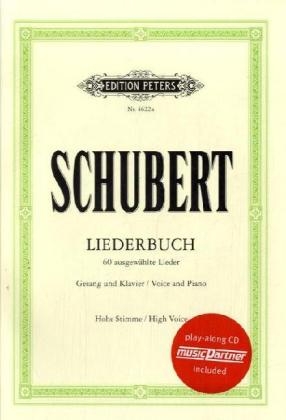 Liederbuch, 60 ausgewählte Lieder für den Unterricht hohe Stimme, Gesang und Klavier - Franz Schubert