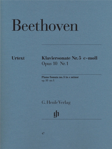 Ludwig van Beethoven - Klaviersonate Nr. 5 c-moll op. 10 Nr. 1 - 