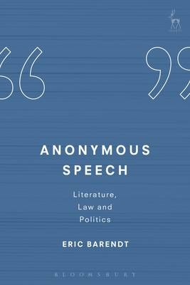 Anonymous Speech -  Professor Eric Barendt