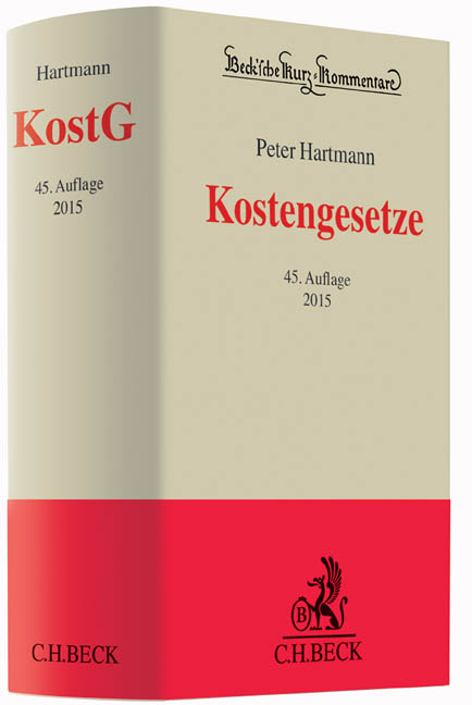 Kostengesetze - Peter Hartmann