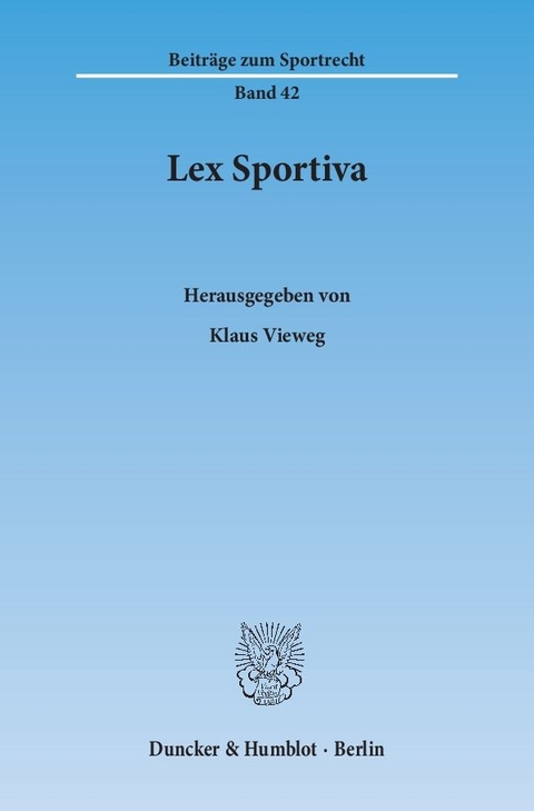 Lex Sportiva. - 