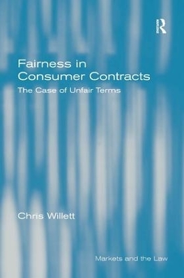 Fairness in Consumer Contracts - Chris Willett