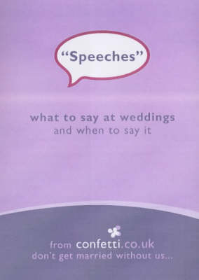 Speeches -  Confetti