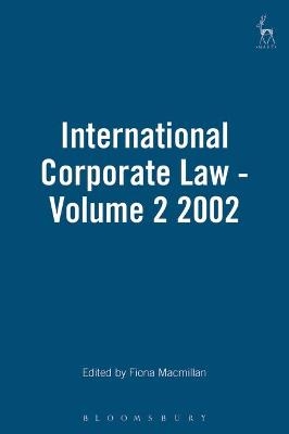 International Corporate Law - Volume 2 2002 - 