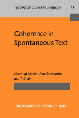 Coherence in Spontaneous Text - 