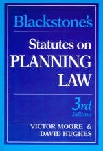 Statutes on Planning Law - David Hughes, Victor Moore