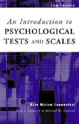 An Introduction to Psychological Tests and Scales - Kate Loewenthal, Christopher Alan Lewis