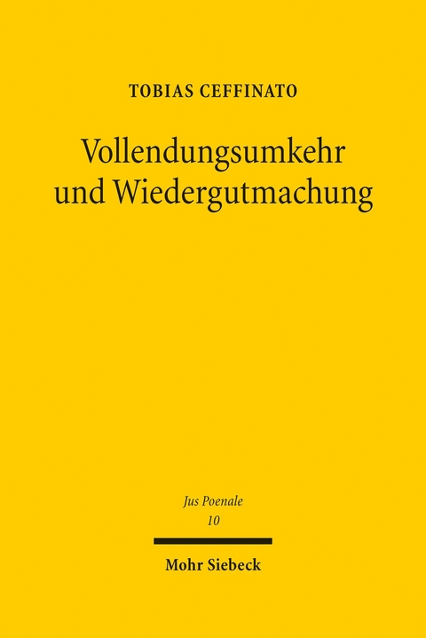 Vollendungsumkehr und Wiedergutmachung -  Tobias Ceffinato