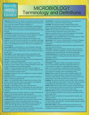 Microbiology Terminology and Definitions (Speedy Study Guide) -  Speedy Publishing LLC