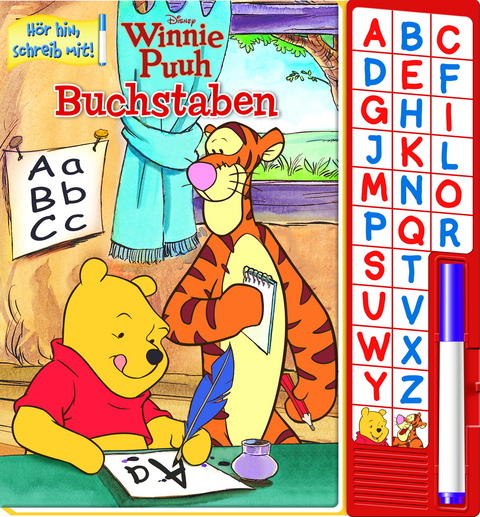 Disney Winnie Puh - Buchstaben, m. Soundeffekten u. Stift