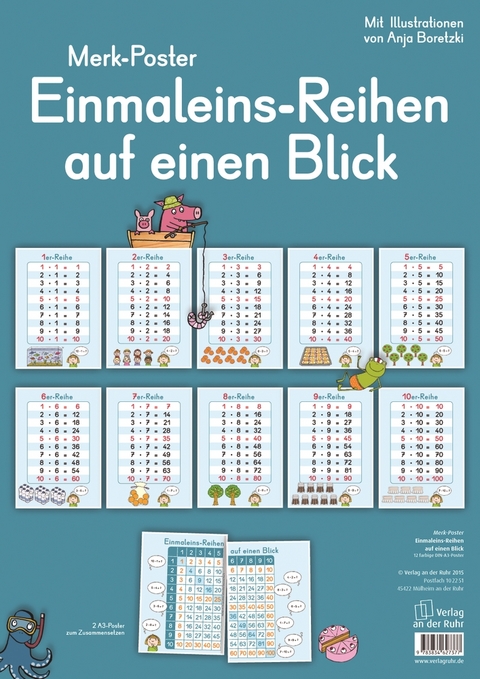 Einmaleins-Reihen auf einen Blick - Redaktionsteam Verlag an der Ruhr