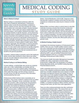 Medical Coding (Speedy Study Guide) -  Speedy Publishing LLC