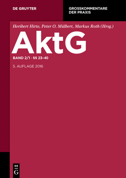 Aktiengesetz / §§ 23-40 - 