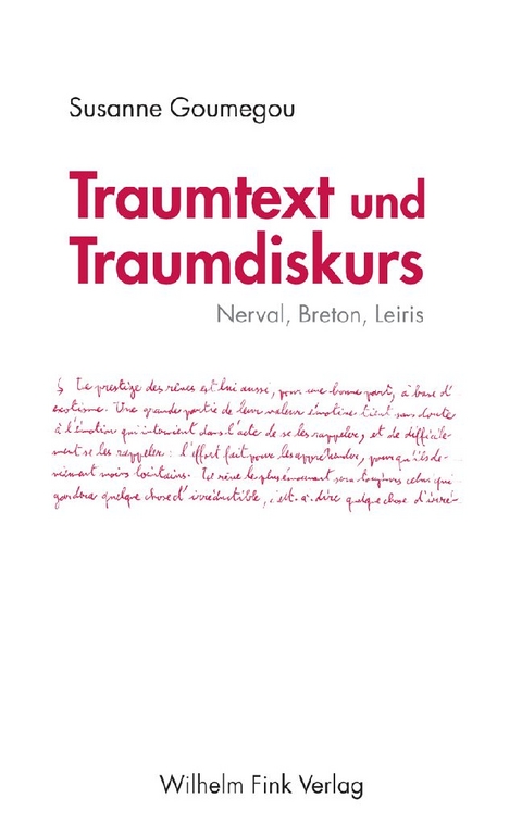 Traumtext und Traumdiskurs - Susanne Goumegou