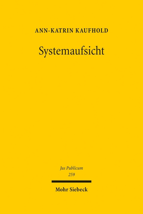 Systemaufsicht -  Ann-Katrin Kaufhold