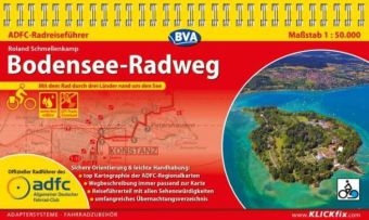 ADFC-Radreiseführer Bodensee-Radweg 1:50.000 praktische Spiralbindung, reiß- und wetterfest, GPS-Tracks Download - Roland Schmellenkamp