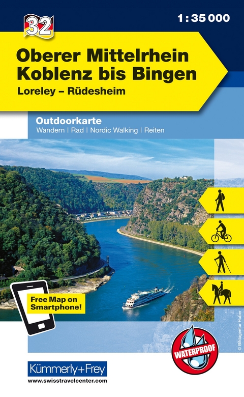 Oberer Mittelrhein von Koblenz - Bingen, Loreley, Rüdesheim