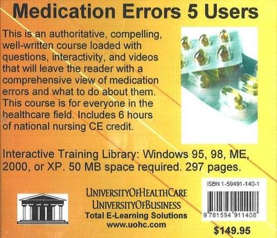 Medication Errors, 5 Users - Daniel Farb