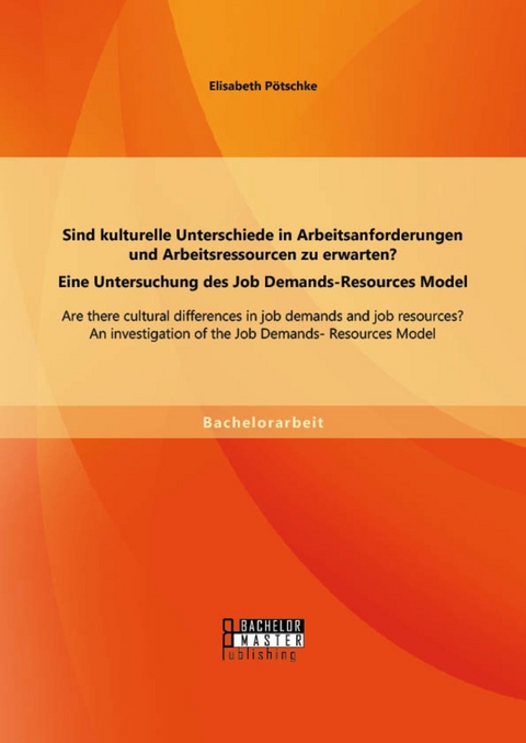 Sind kulturelle Unterschiede in Arbeitsanforderungen und Arbeitsressourcen zu erwarten? Eine Untersuchung des Job Demands-Resources Model -  Elisabeth Pötschke