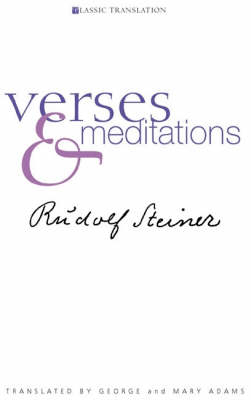 Verses and Meditations - Rudolf Steiner