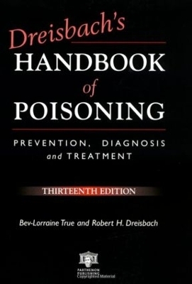 Dreisbach's Handbook of Poisoning - 