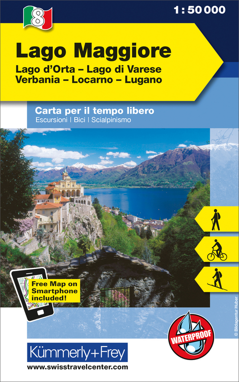 Lago Maggiore Nr. 08 Outdoorkarte Italien 1:50 000