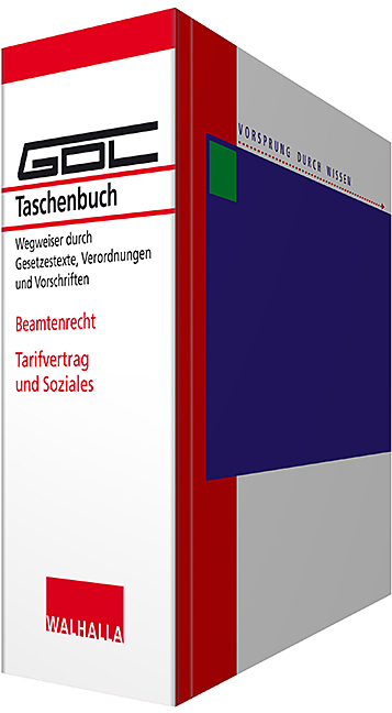 GDL-Taschenbuch Beamtenrecht inkl. CD-ROM -  Walhalla Fachredaktion