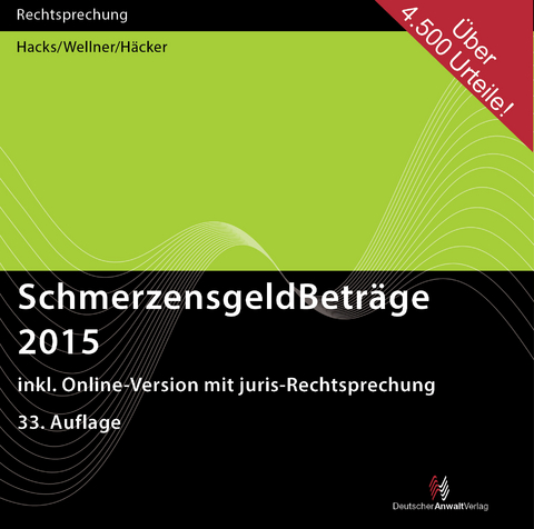 SchmerzensgeldBeträge 2015 - Susanne Hacks, Wolfgang Wellner, Frank Häcker