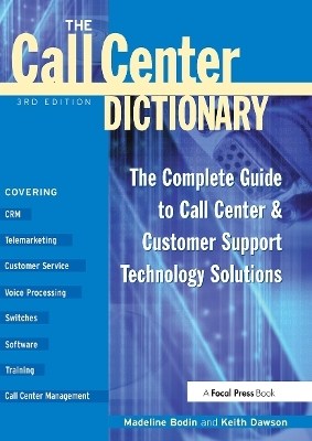 The Call Center Dictionary - Madeline Bodin