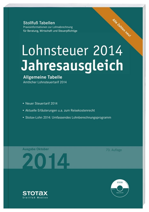 Tabelle, Lohnsteuer Jahresausgleich 2014