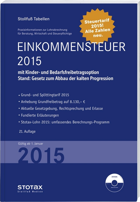 Tabelle, Einkommensteuer 2015