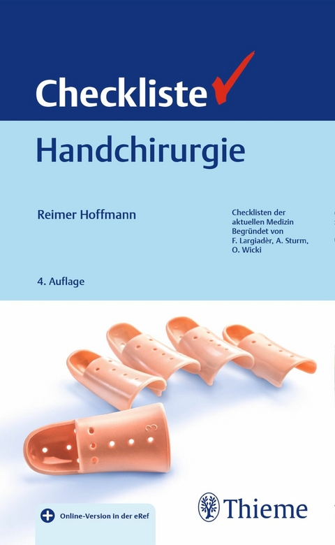 Checkliste Handchirurgie -  Reimer Hoffmann