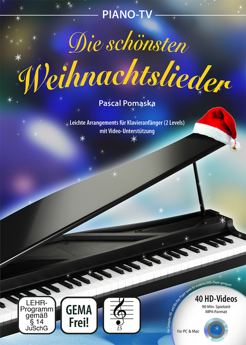 Piano-TV: Die schönsten Weihnachtslieder (mit DVD) - Pascal Pomaska