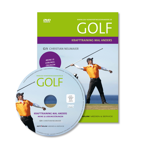 GOLF – KRAFTTRAINING MAL ANDERS: MEINE 35 LIEBLINGSÜBUNGEN DVD mit Trainingskarte - Christian Neumaier