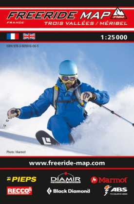 Freeride Map Les Trois Vallées - Méribel / Courchevel