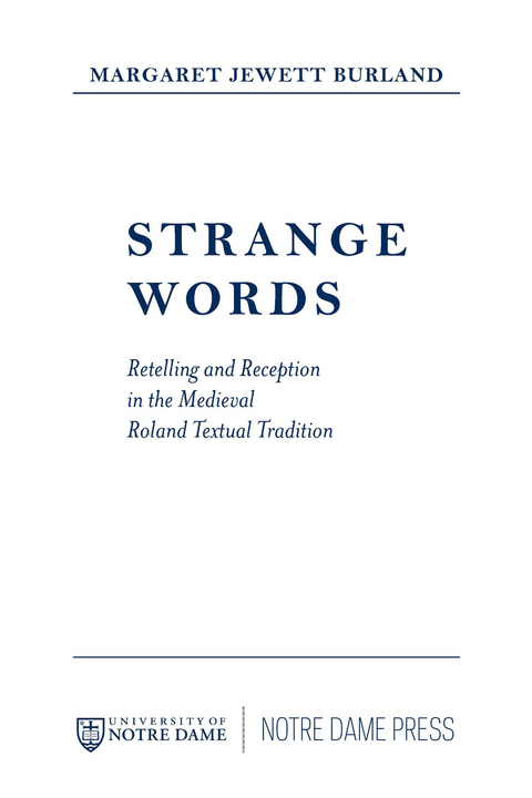 Strange Words - Margaret Jewett Burland