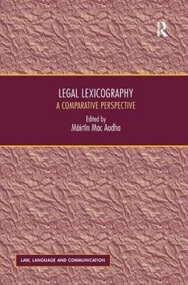 Legal Lexicography - Máirtín Mac Aodha