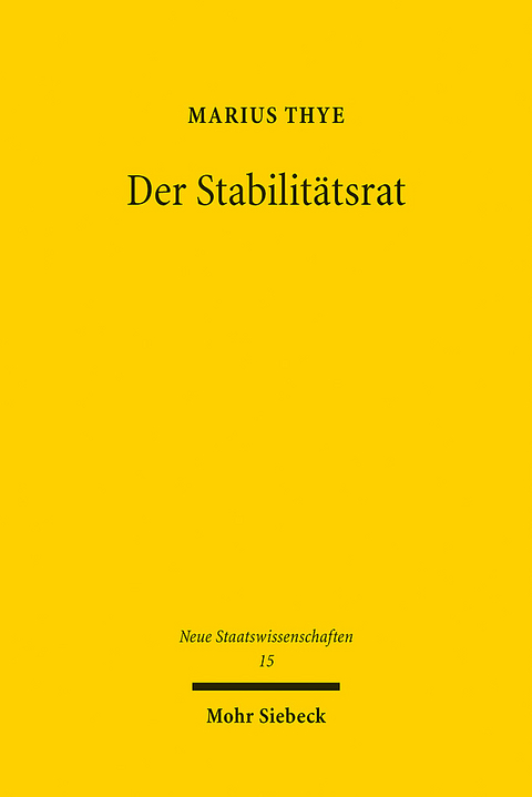 Der Stabilitätsrat - Marius Thye