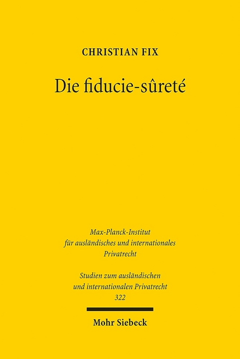 Die fiducie-sûreté - Christian Fix