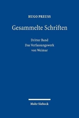 Gesammelte Schriften - Hugo Preuß