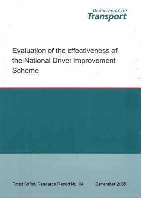 Evaluation of the Effectiveness of the National Driver Improvement Scheme - M. Conner, Frank Lai