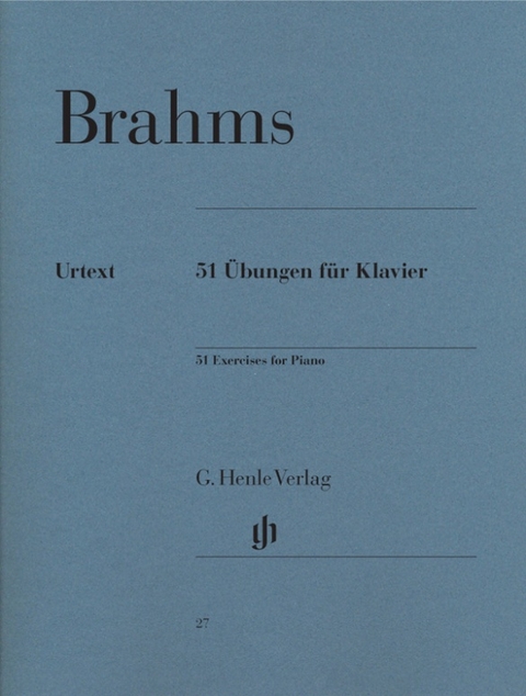 Johannes Brahms - 51 Übungen für Klavier - 