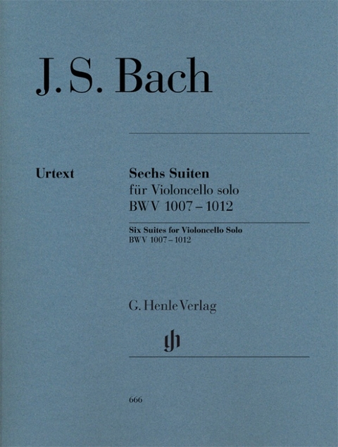 Johann Sebastian Bach - Sechs Suiten BWV 1007-1012 für Violoncello solo - 