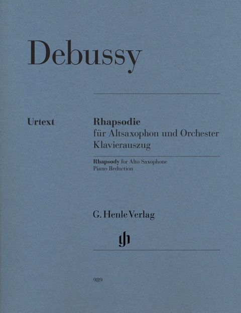 Claude Debussy - Rhapsodie für Altsaxophon und Orchester - 